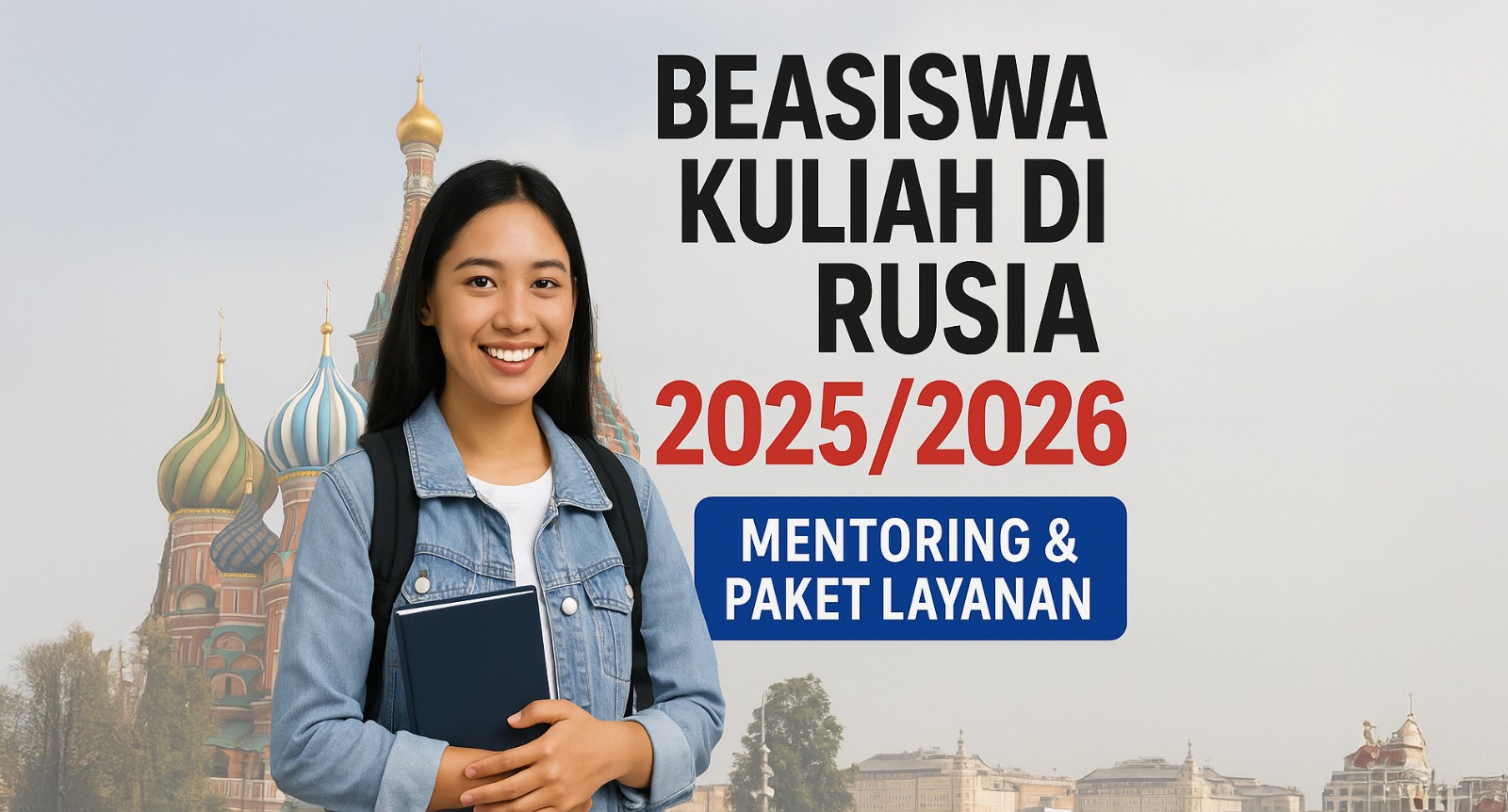 Mahasiswa penerima beasiswa dengan topi wisuda